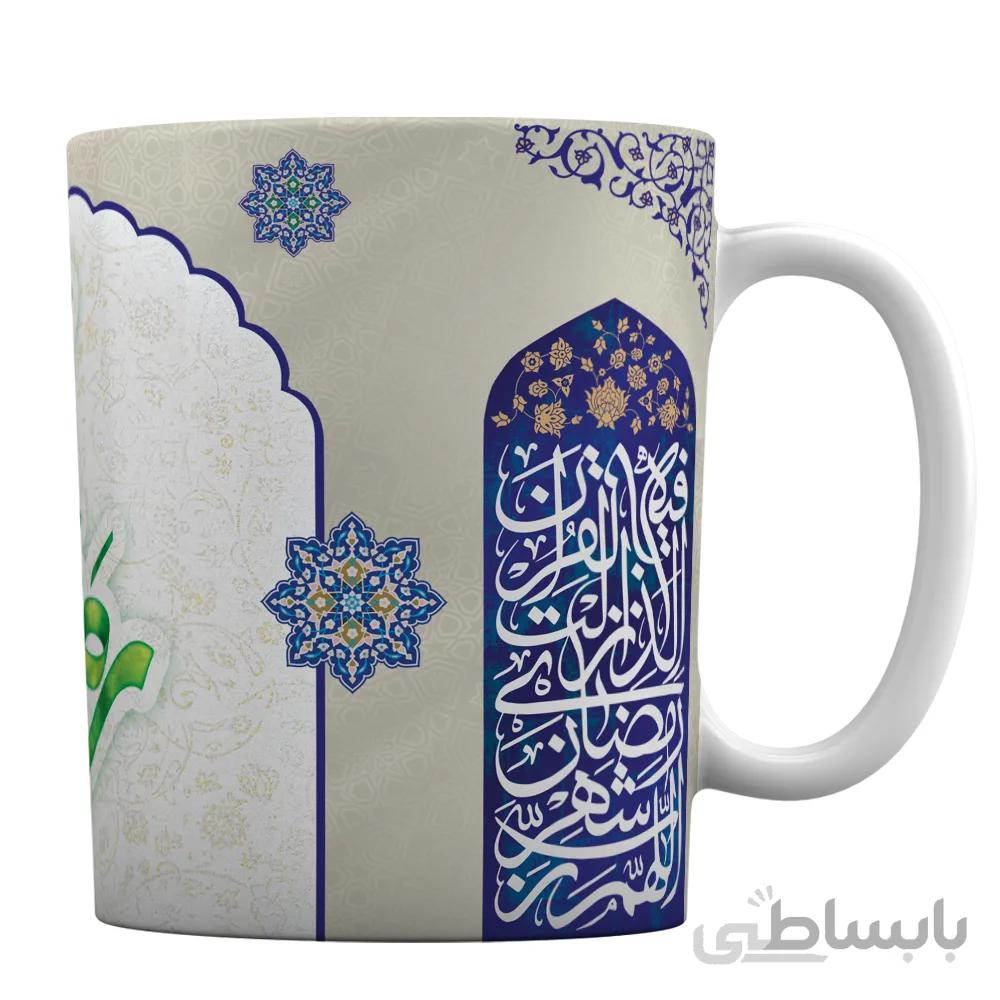 ماگ با طرح هنری رمضان الکریم کد 1-179