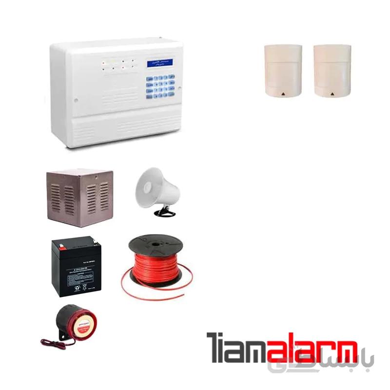 پکیج دزدگیر اماکن باسیم مدل فایروال سیم کارتی و تلفنی F10P2