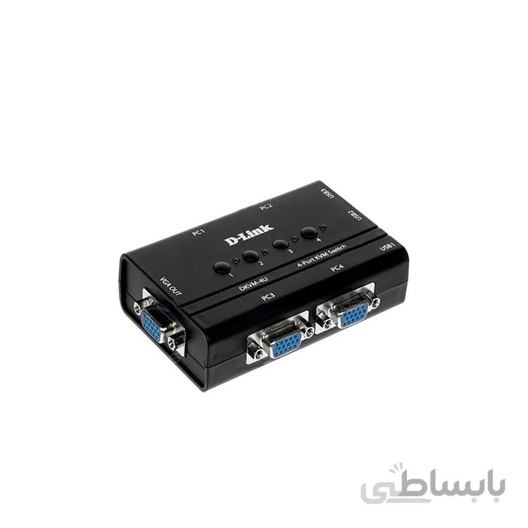 کی وی ام سوییچ دی لینک مدل DKVM-4U ا D-link DKVM4U KVM Switch