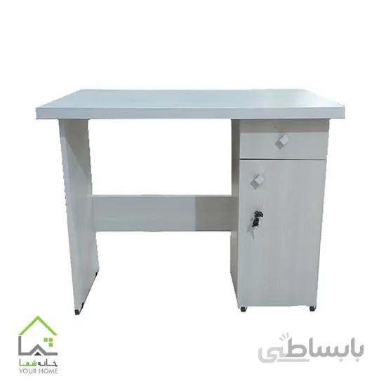 میز تحریر و کامپیوتر درسا سفید