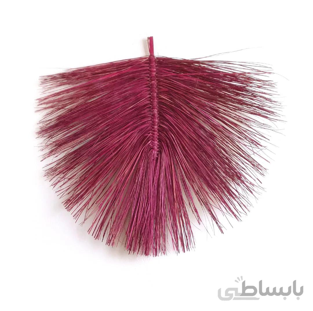 برگ دیوارکوب حصیری رنگی صورتی