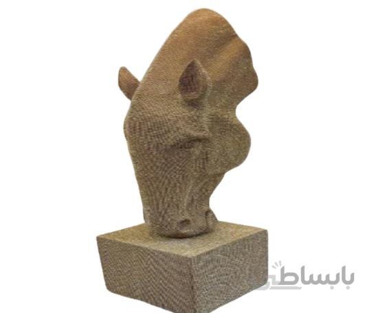 مجسمه سر اسب مورگان نگین کاری شده