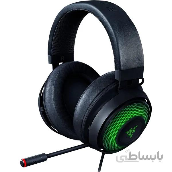 هدست گیمینگ باسیم ریزر مدل RAZER KRAKEN ULTIMATE ا Razer Kraken Ultimate USB Surround Sound Headset with ANC Microphone