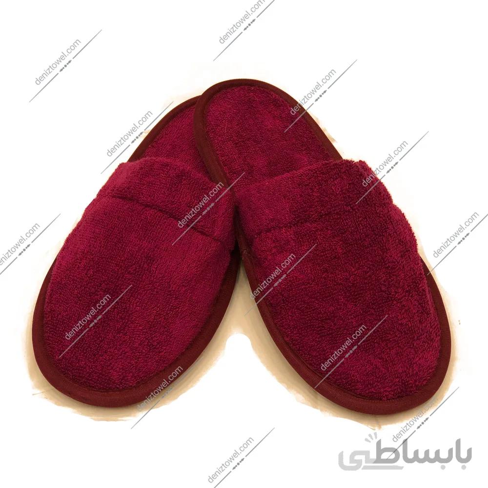 دمپایی حوله بهار سرخابی