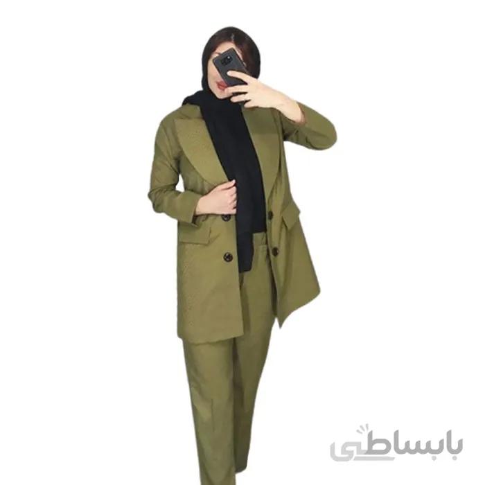 ست کت و شلوار زنانه داکرون کد 75412