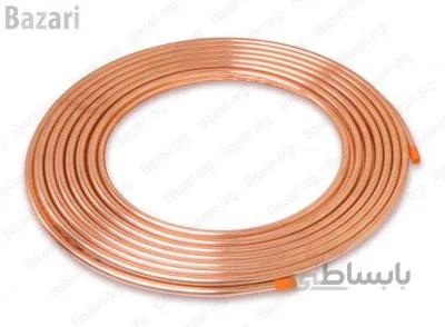 لوله مسی کلاف سایز 10 - 3/8 اینچ کد 30-0 باهنر 15 متری