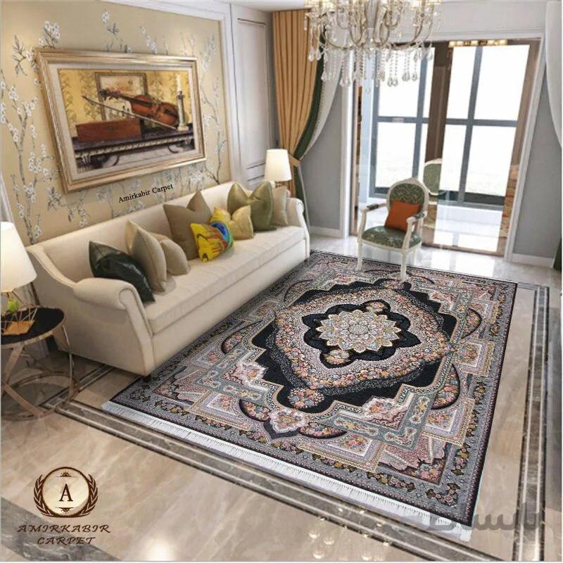 فرش ۱۲۰۰ شانه طرح باغ معلق