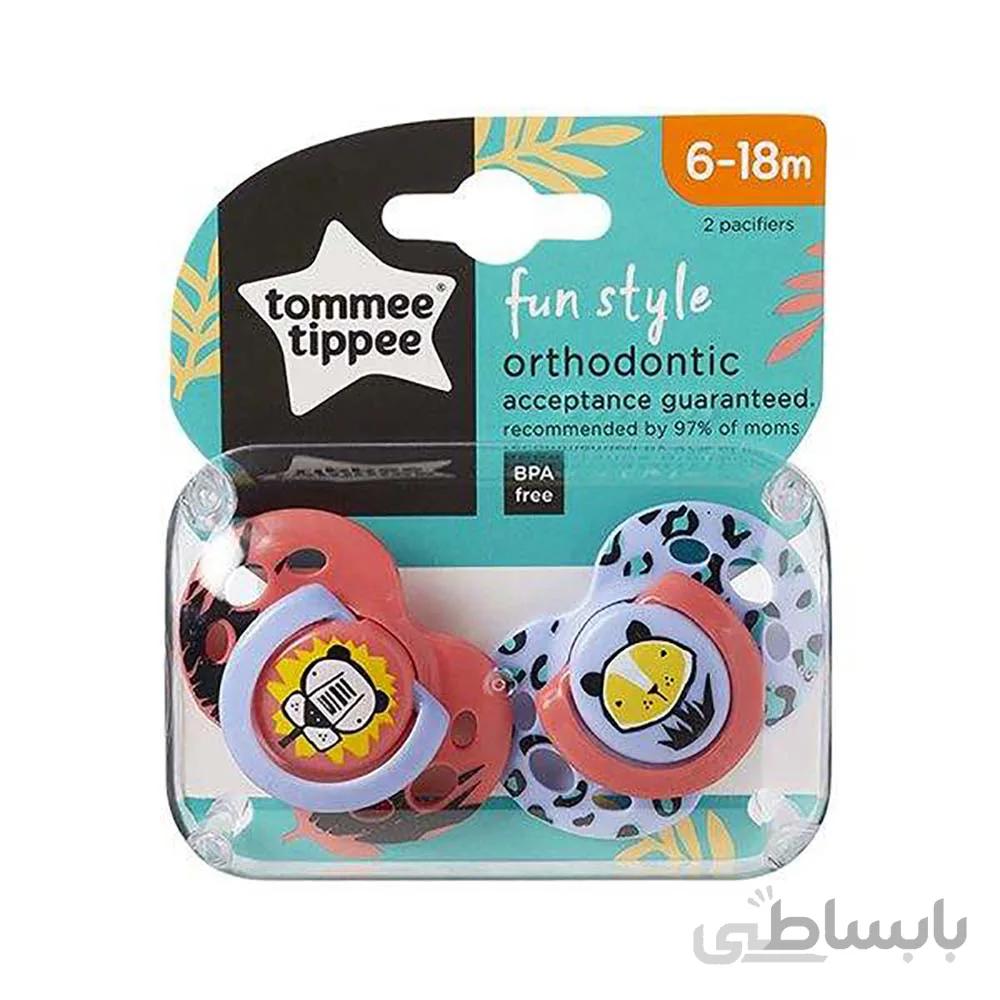 پستانک تامی تیپی Tommee Tippee مناسب برای 18-6 ماه بسته دو عددی