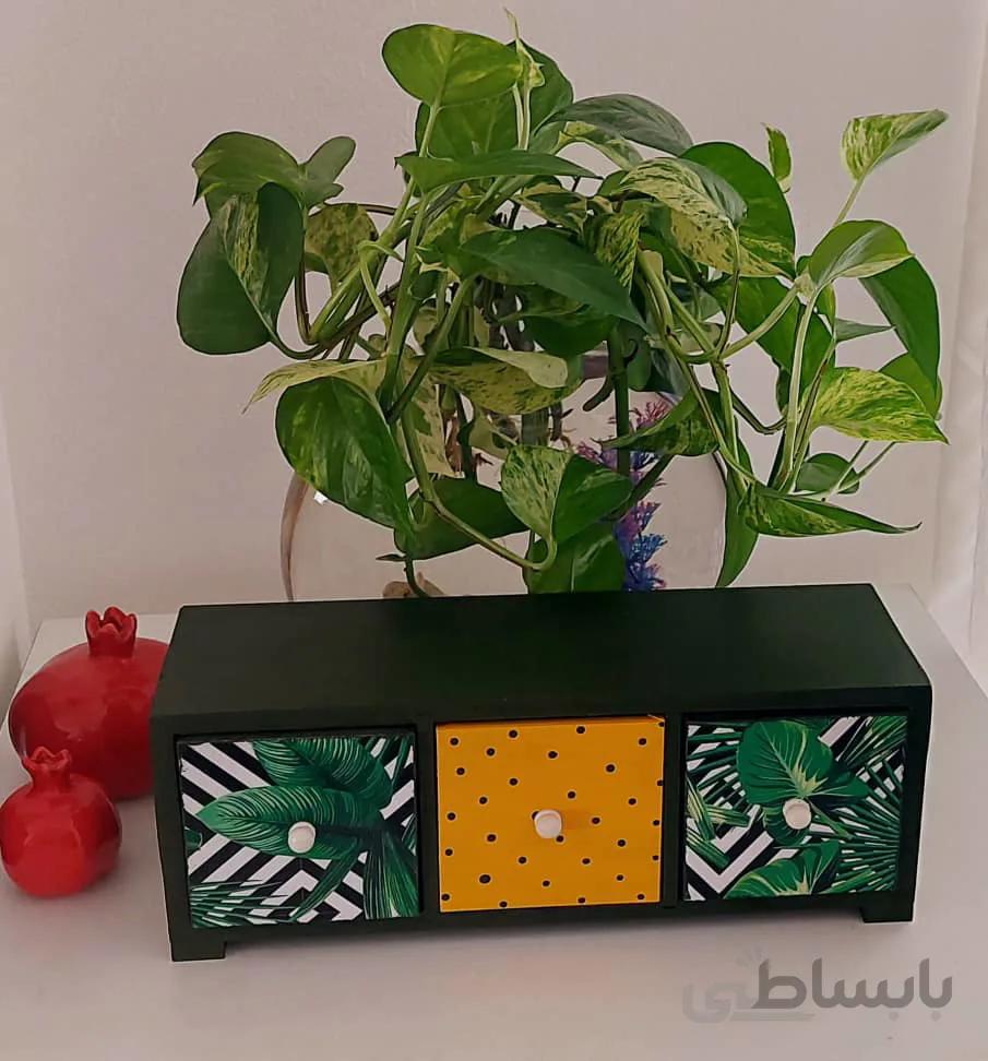 باکس چوبی ۳ کشو (پاسماوری) کد ۱۰۱۹۵۶