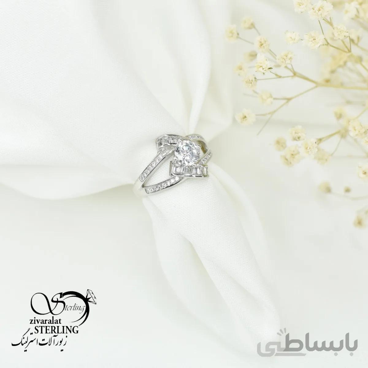 انگشتر نقره زنانه کد 5988