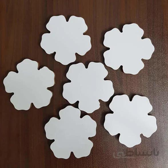 تخته روکش دار زیرلیوانی گل 5 پر