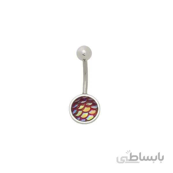 پیرسینگ ناف مدل پولکی