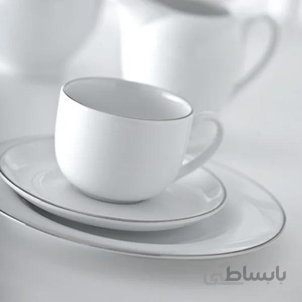 سرویس چینی زرین 12 نفره کامل سمن (102 پارچه) ا Zarin Iran ItaliaF Saman 102 Pieces Porcelain Dinnerware Set