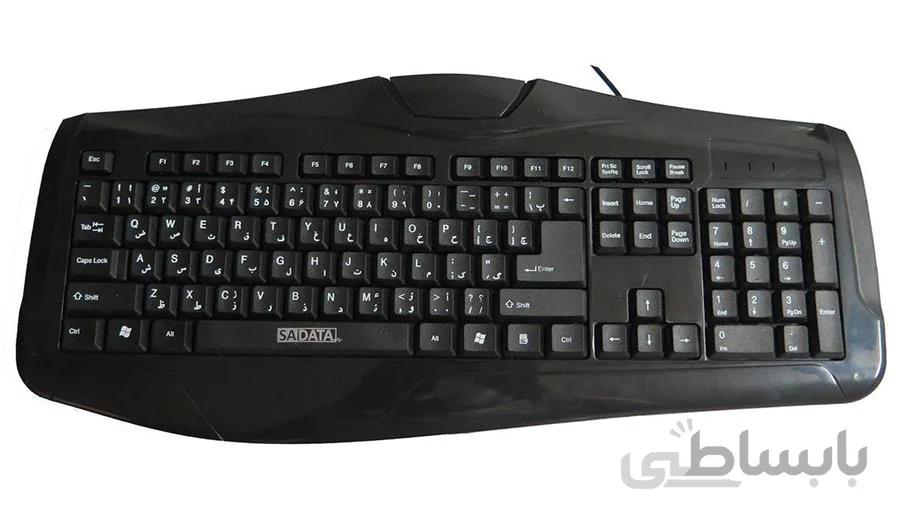 کیبورد باسیم سادیتا مدل SK-1600S ا SADATA SK-1600S Wired Keyboard