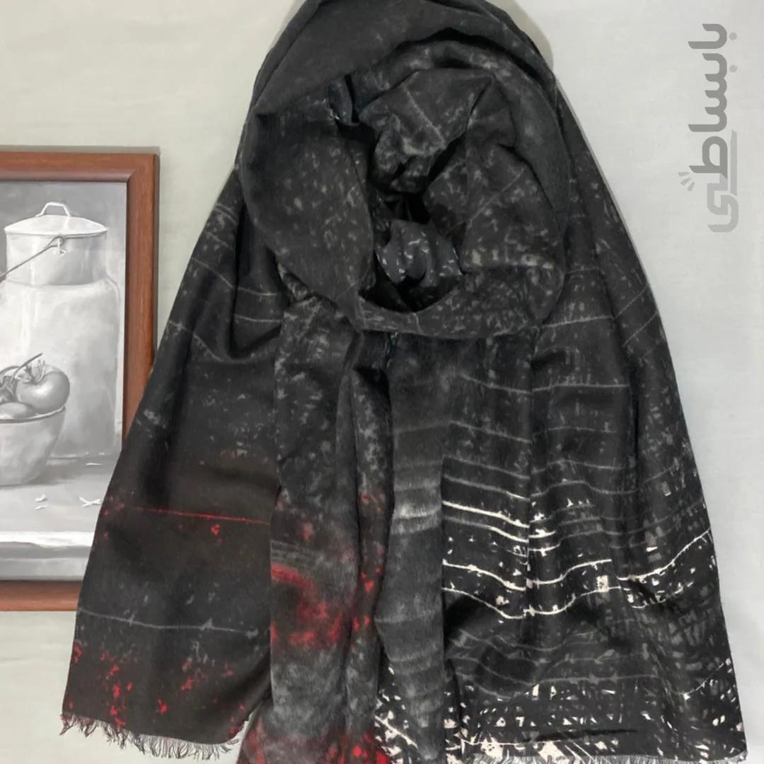 شال موهر مشکی زمستانه 104905 ا 104905