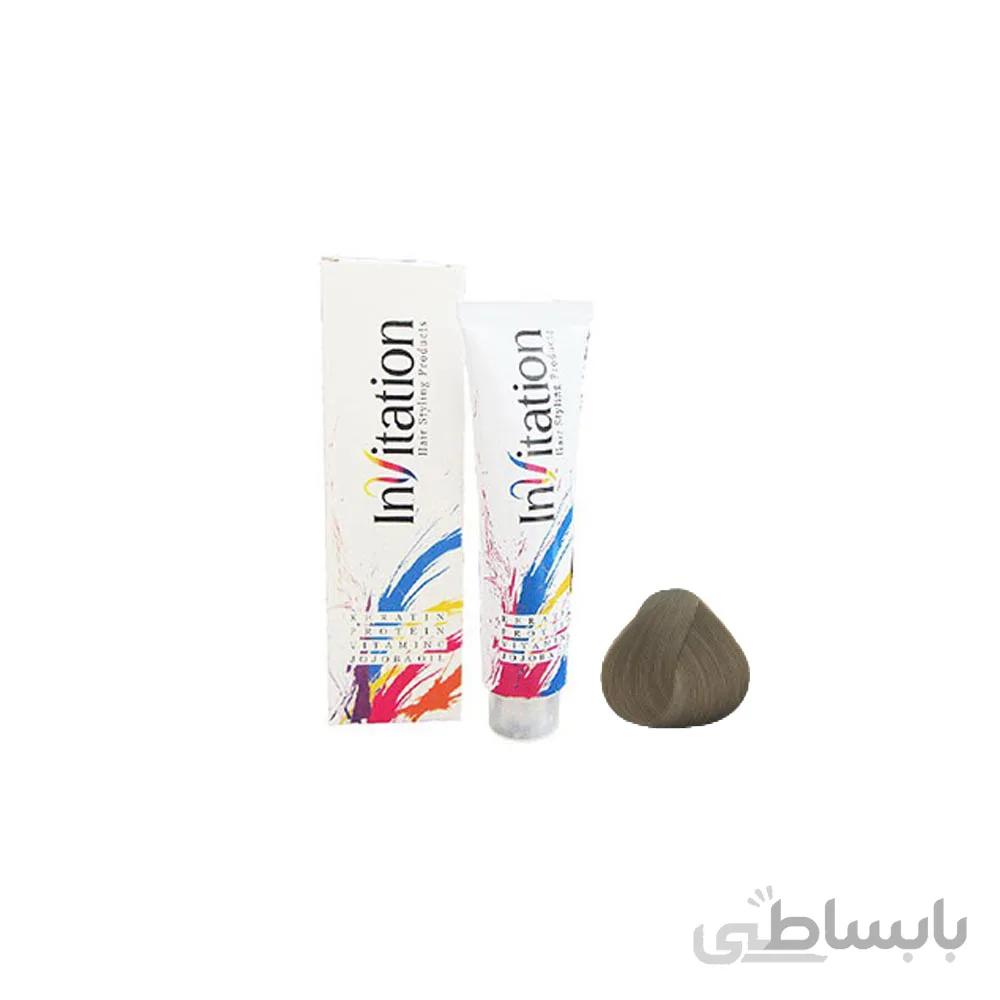 رنگ مو اینویتیشن شماره 8.3 حجم 120 میلی لیتر رنگ بلوند زیتونی روشن