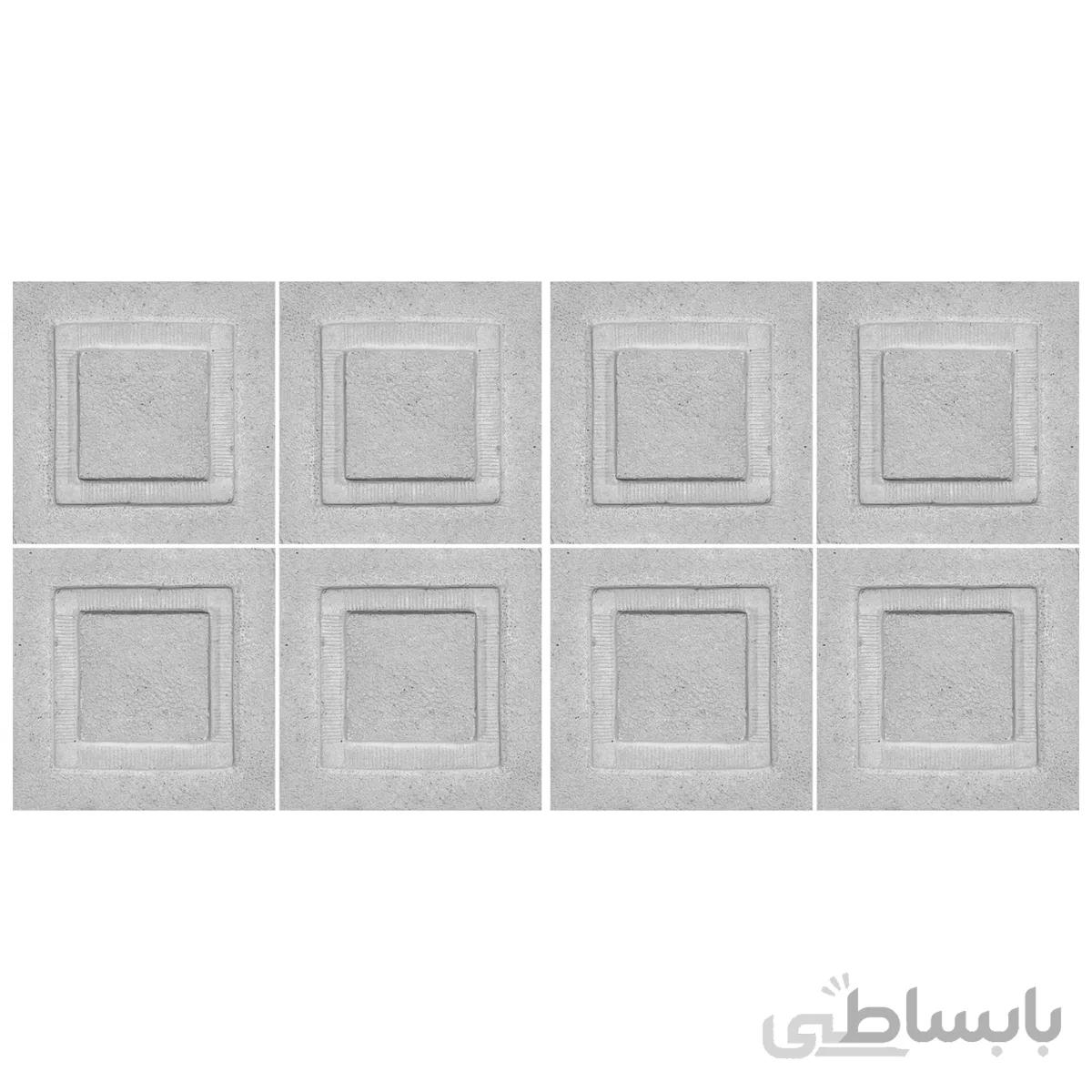 دیوارپوش تندیس و پیکره شهریار مدل آمای کد W1010-16 بسته 8 عددی