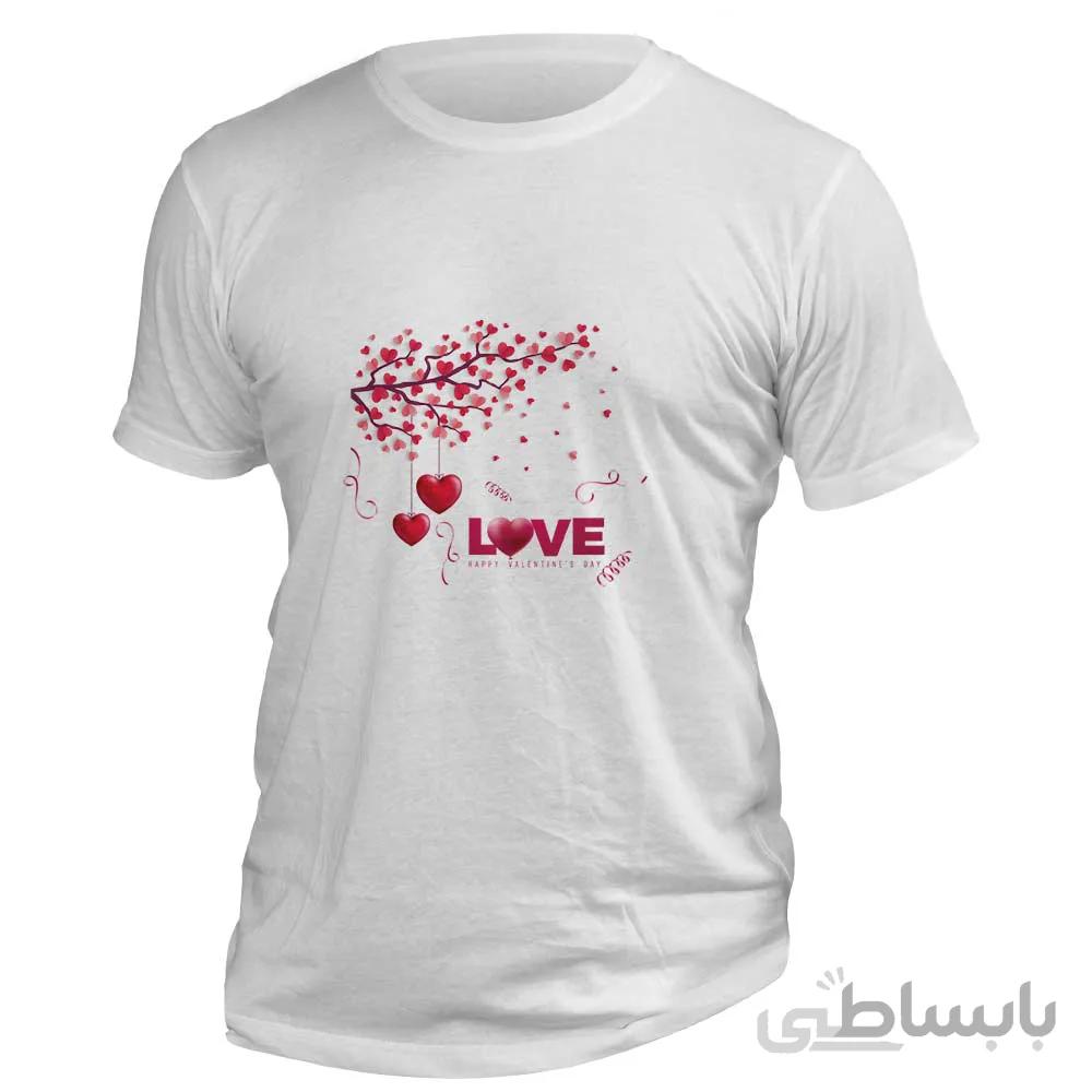 تیشرت ولنتاین با طرح عشق « LOVE »
