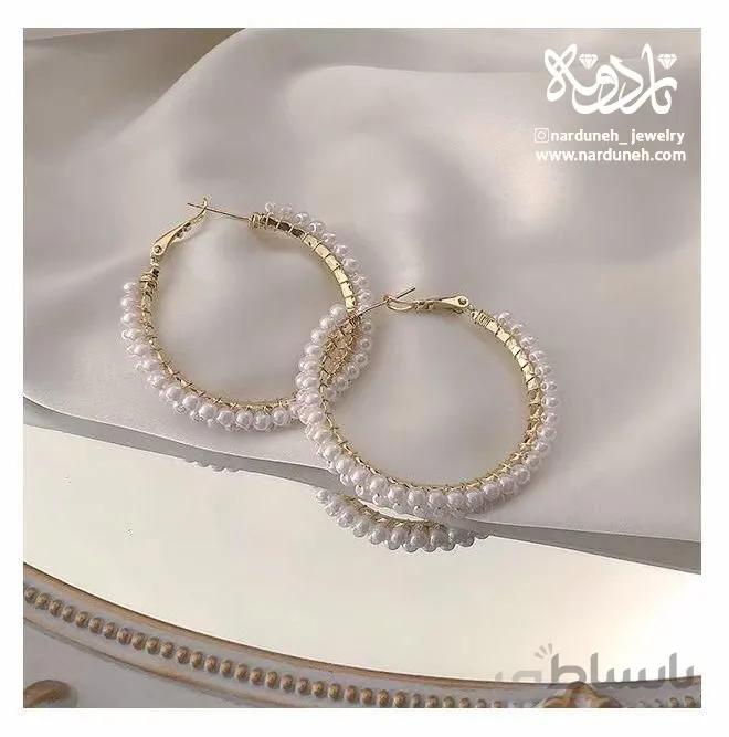 گوشواره حلقه مروارید