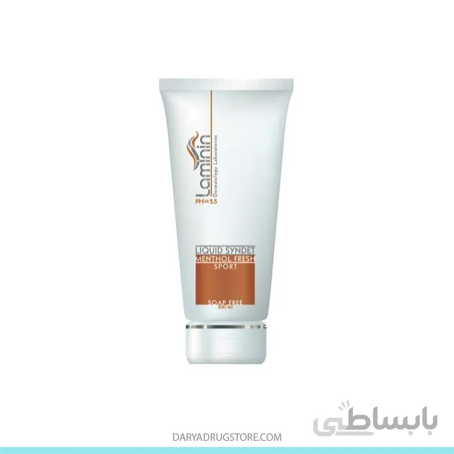 کرم ژل شوینده غیرصابونی صورت و بدن مخصوص ورزشکاران لامینین