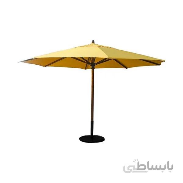چتر هشت ضلعی بدنه چوب صبا پلاستیک قطر 4 مدل 1002