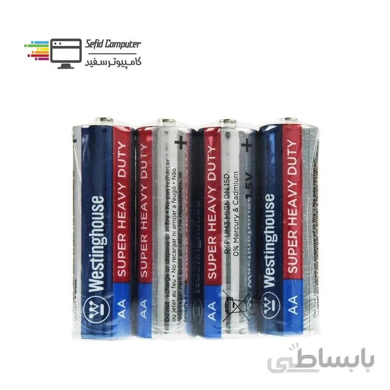 باتری قلمی وستینگهاوس مدل Super Heavy Duty بسته 4 عدد ا Westinghouse Super Heavy Duty AA Battery