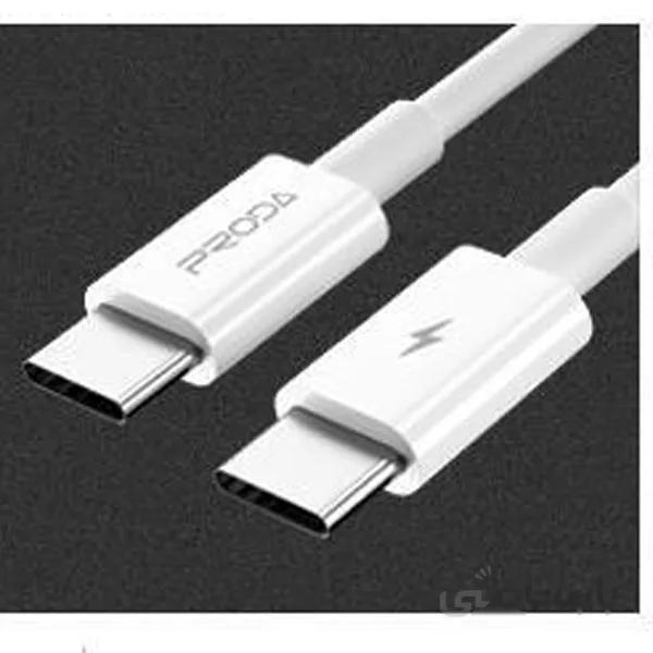 کابل شارژ USB-C به USB-C پرودا مدل PD-B26a طول 1 متر