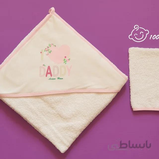ست حوله و لیف طرح لاو ددی آرین