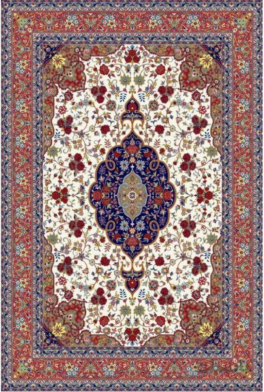 فرش ستاره کویر یزد کلکسیون شاهکار نوین طرح N-083-2504