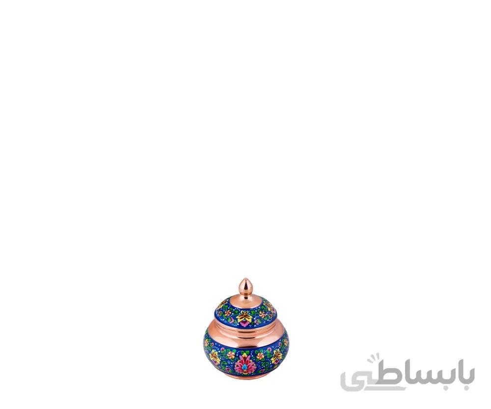 قندان کوچک مس و پرداز