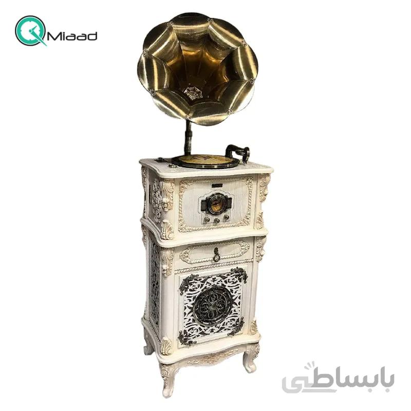 گرامافون ایستاده لاکچری پنج کاره مدل 2530 پلاس استخوانی