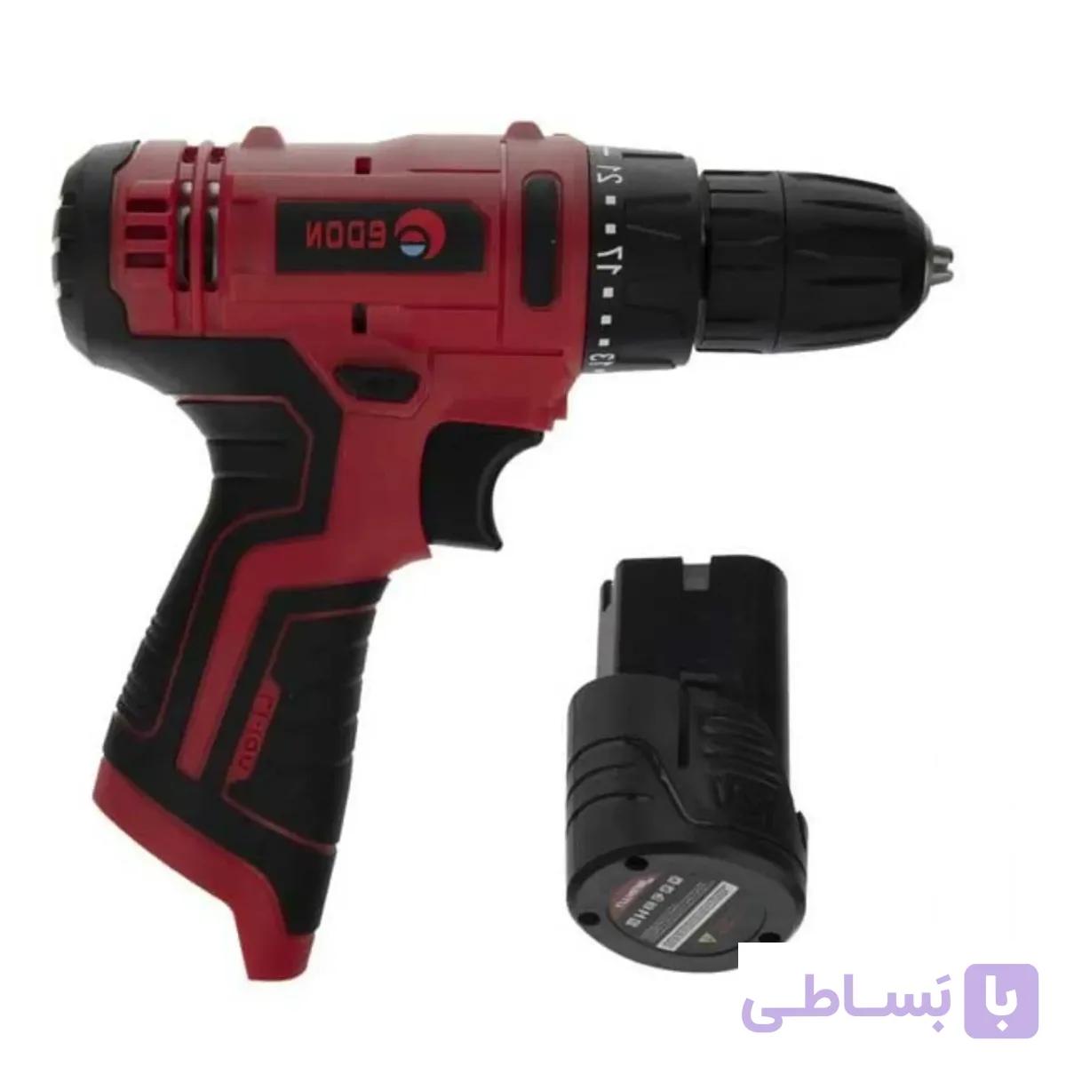 دریل شارژی 12 ولت لیتیومی کیفی ادون مدل ED-1201 — تصویر 1