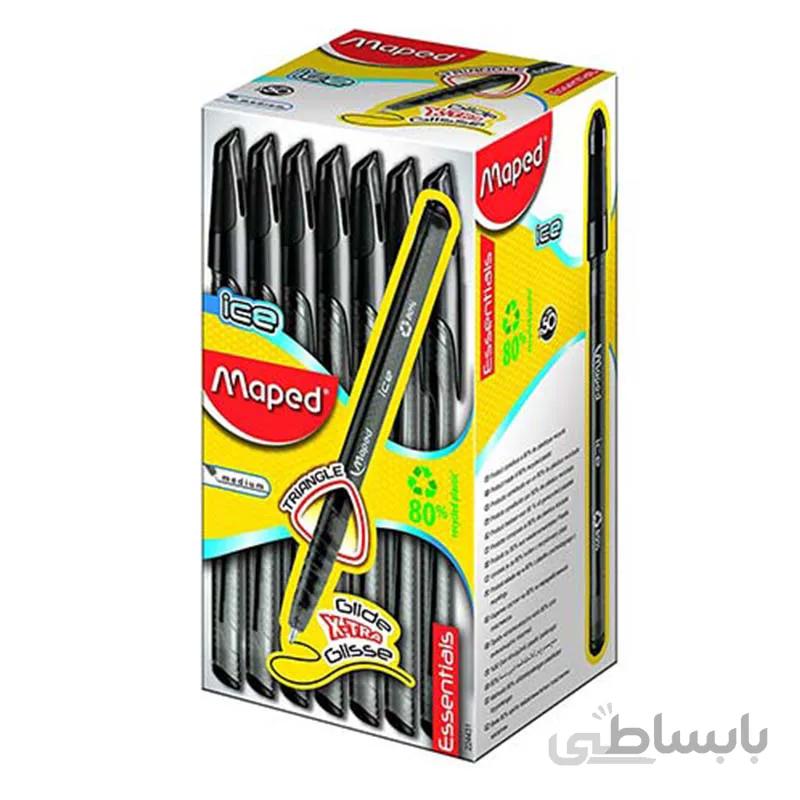 خودکار Maped مدل Ice مشکی کد 224431 بسته 50 عددی