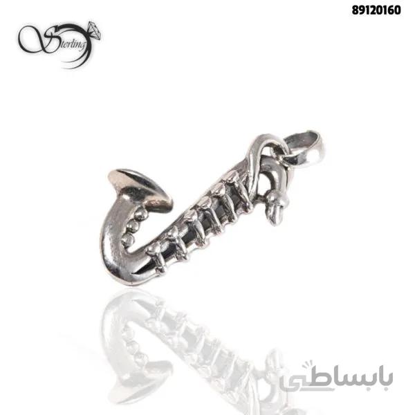 پلاک ساکسیفون نقره سایز بزرگ کد:۱۹۵۵