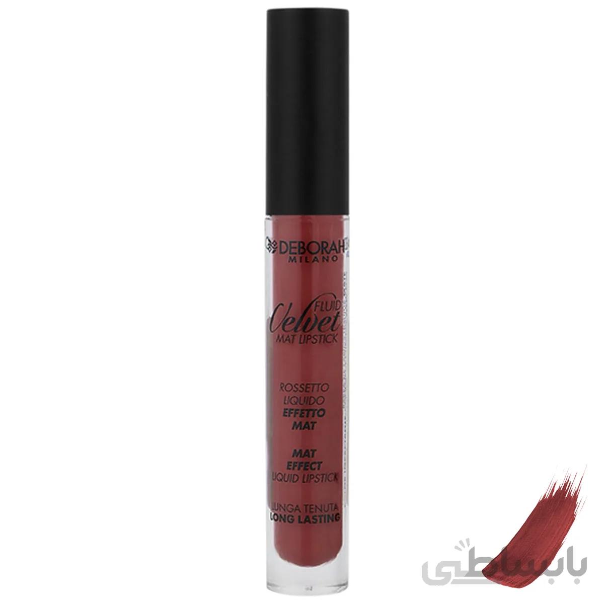رژ لب مایع دبورا مدل Velvet شماره 12