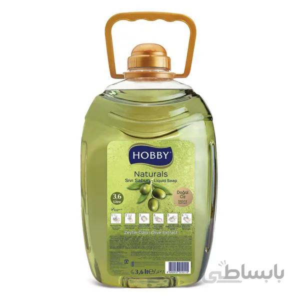مایع دستشویی زیتون هوبی 3.6 لیتری Hobby