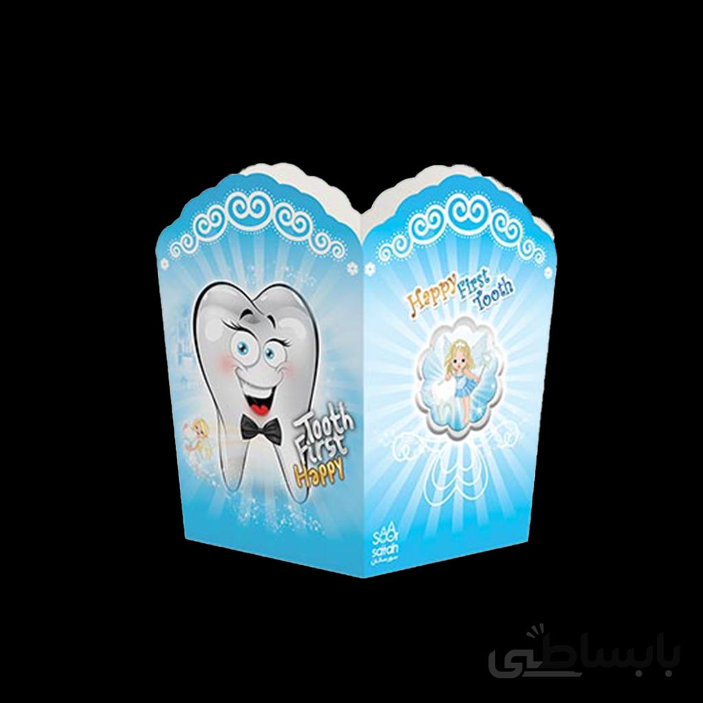 ظرف پاپ کرن تم جشن دندونی پسرانه