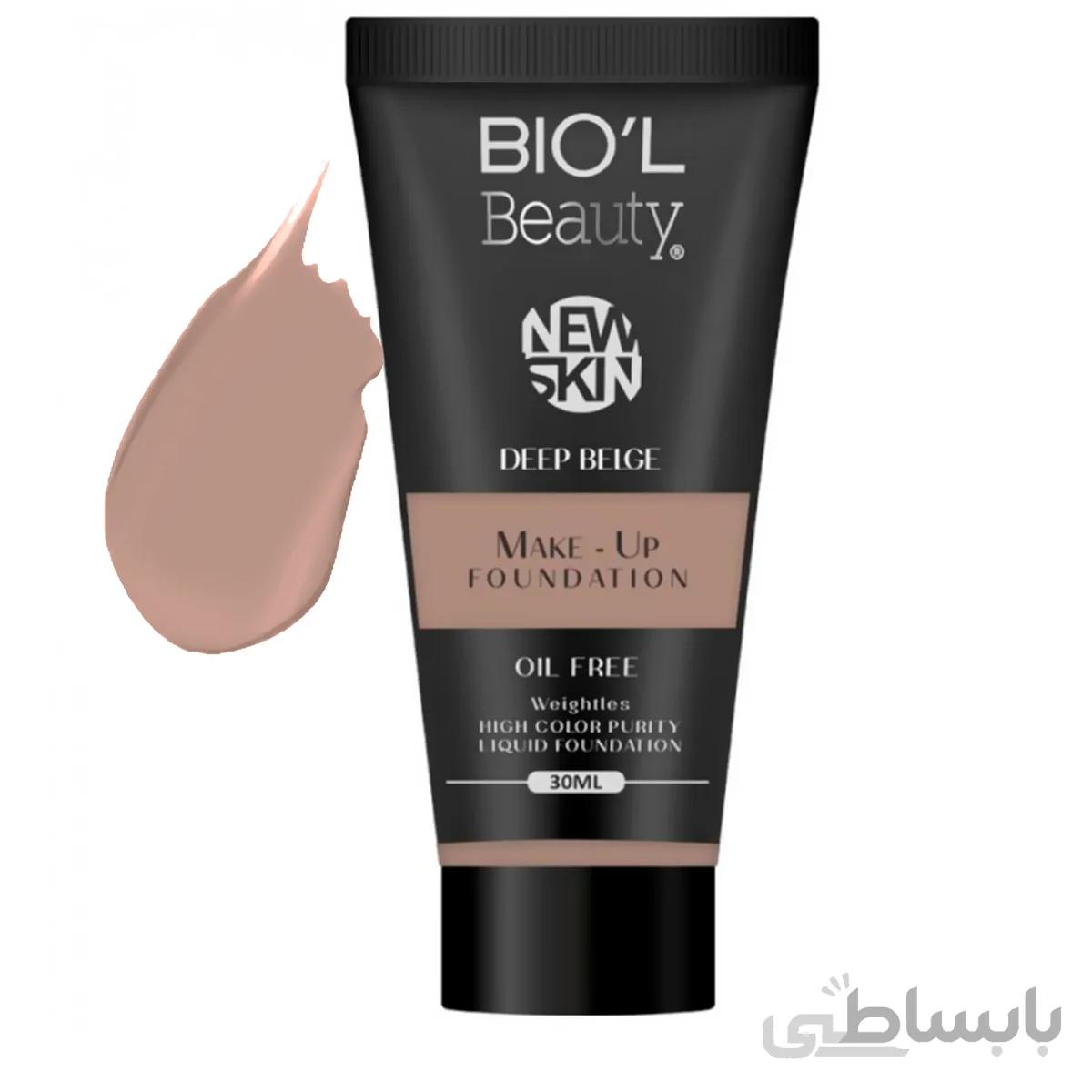 کرم پودر با دوام و فاقد چربی بیول بیوتی حجم 30 میل شماره 110 رنگ Deep Beige ا Biol Beauty Oil Free Makeup Foundation 110 (Deep Beige) 30ml