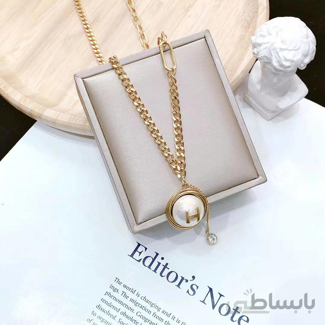 گردنبند H مرواریدی