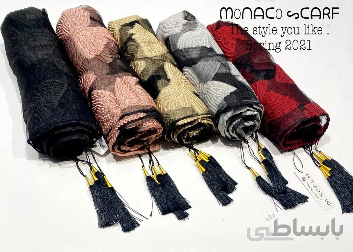 شال مجلسی طرح دار مشکی ا SHAWL