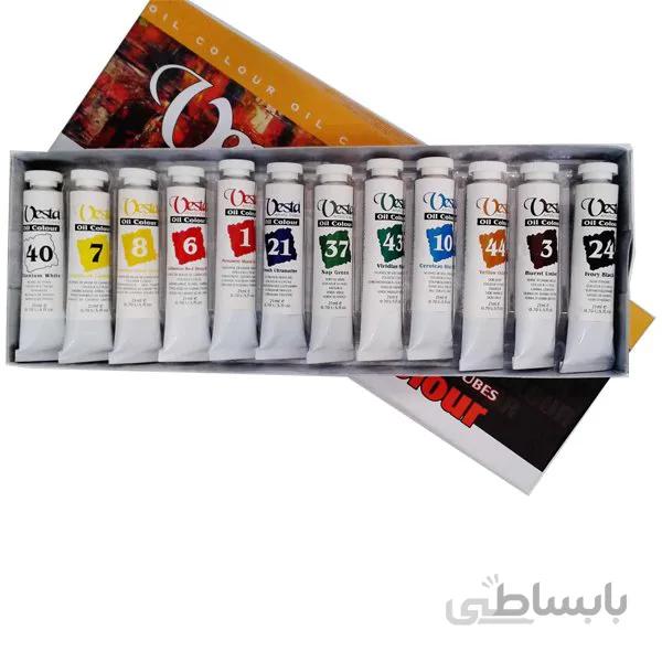 رنگ روغن وستا 21 میل 12 رنگ