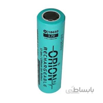 باتری لیتیوم 18650 شارژی 3.7 ولت 2200 میلی آمپر اوریون orion سرتخت