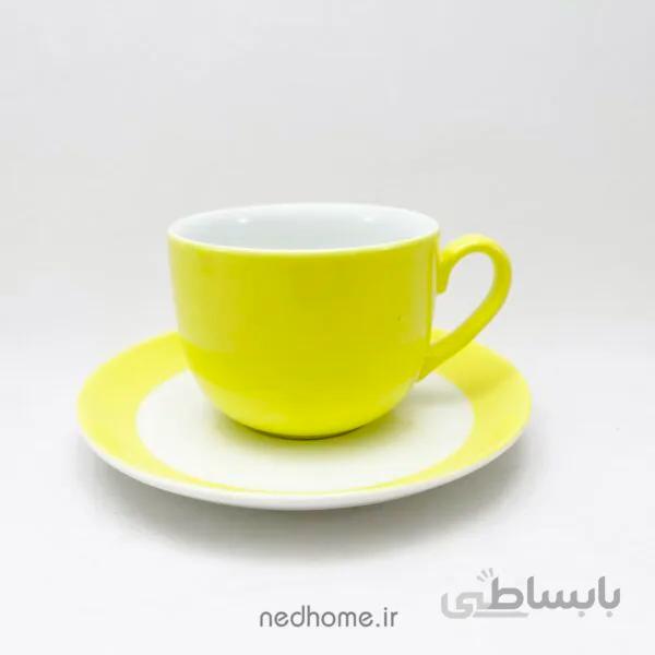 فنجان و نعلبکی آفتاب چینی زرین