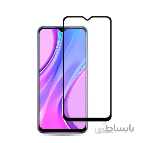 محافظ فول چسب صفحه نمایشگر شیائومی مدل Redmi 9C مدل Tempered Full Cover Glass