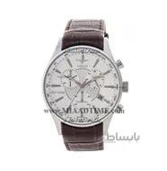 ساعت ویولت Violet مردانه کرنوگراف گرد چرمی استیل صفحه سفید کد 0358G