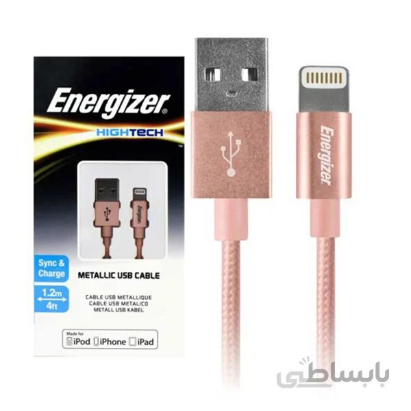 کابل شارژ 1.2 متری USB به Lightning انرجایزر مدل C13UBLIGPK4