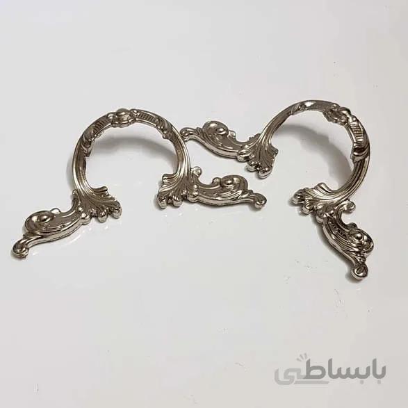 دسته سینی عثمانی نقره ای (جفت)