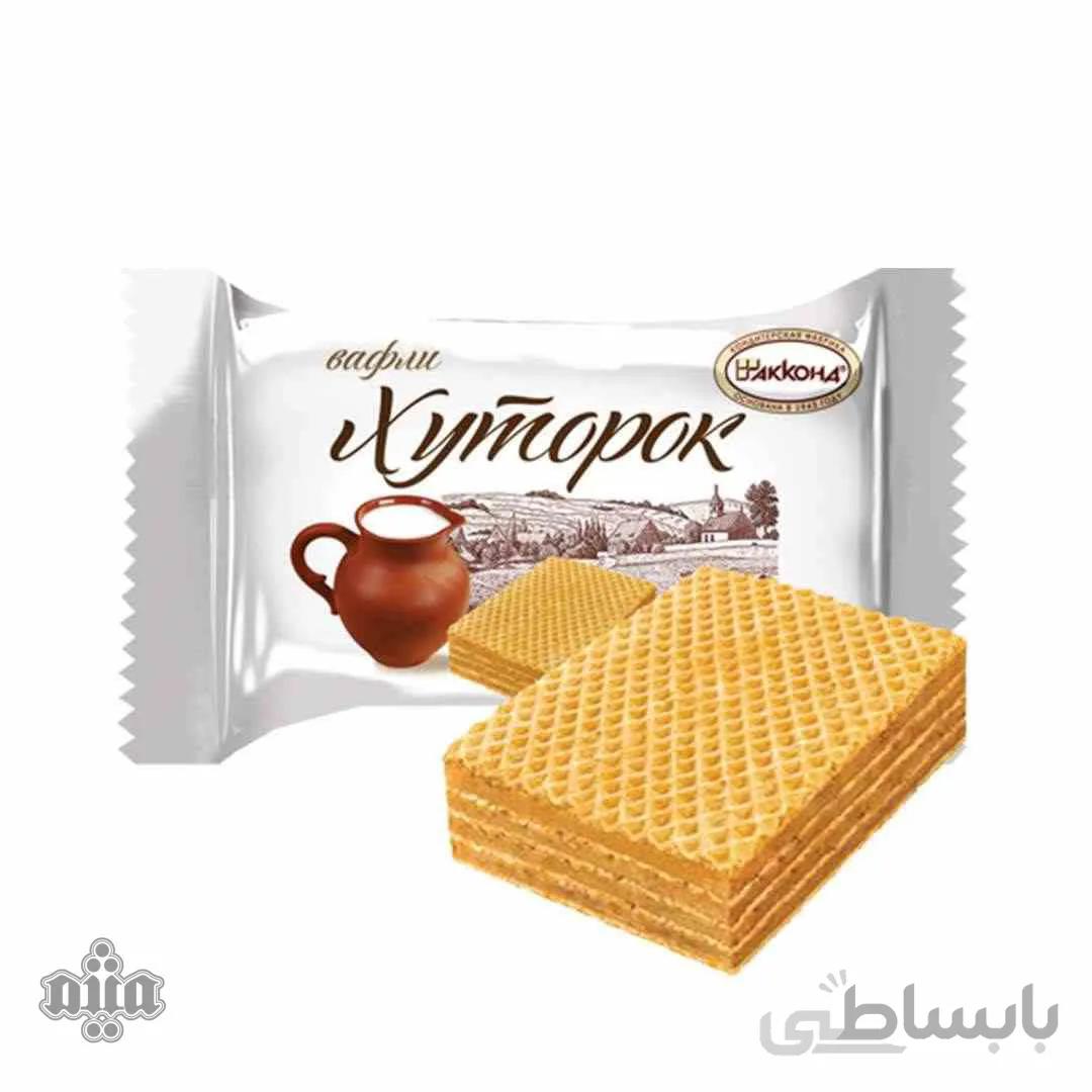 ویفر روس با مغز فندق