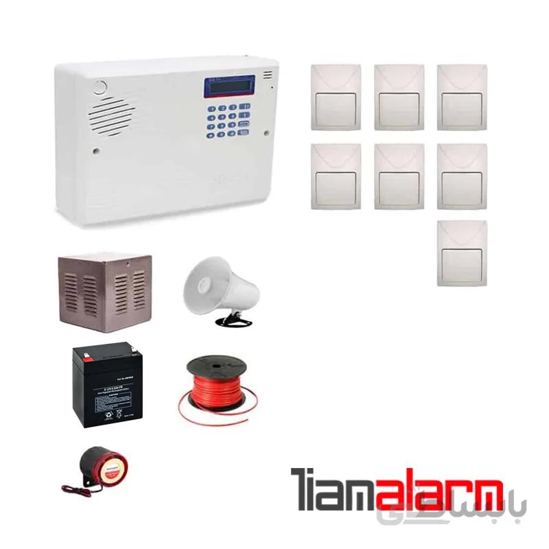 پکیج دزدگیر اماکن باسیم مدل سایلکس سیمکارتی و تلفنیSG8F7
