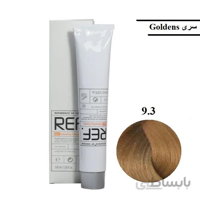 رنگ مو رف ۹٫۳ بلوند طلایی خیلی روشن
